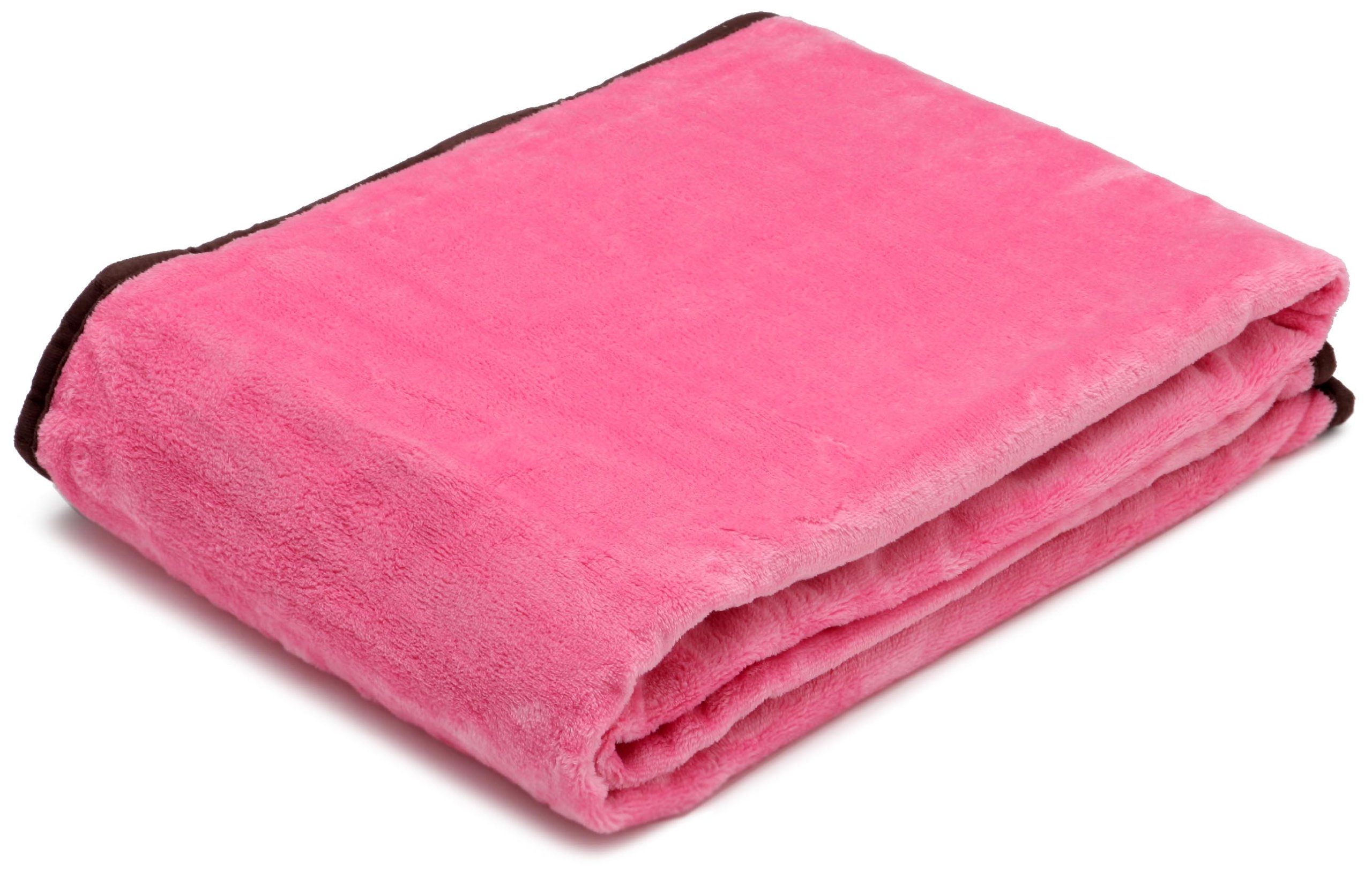 Amazon｜西川リビング ショコリブ マイクロファイバー 毛布 ピンク